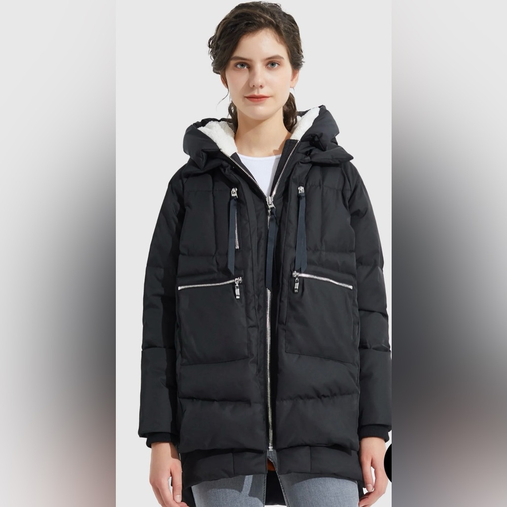 NWT Oralay Women’s Thickened Down Jacket with Hood Size Medium - Picture 8 of 16